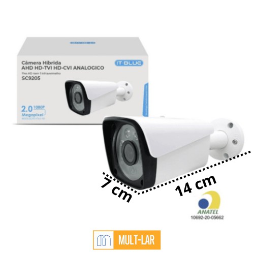 CAMERA DE VIGILANCIA HIBRIDA 2.0 MP FULL HD SC9205