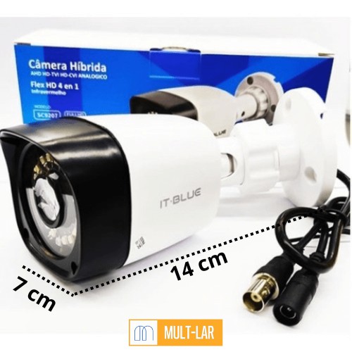CÂMERA DE VIGILÂNCIA HIBRIDA 2.0 MP FULL HD SC9207