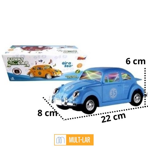 CARRINHO FUSCA COM LUZ E SOM CP040175