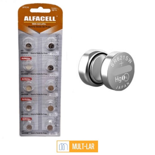 BATERIA 364C10 CARTELA COM 10 UNIDADES ALFACELL
