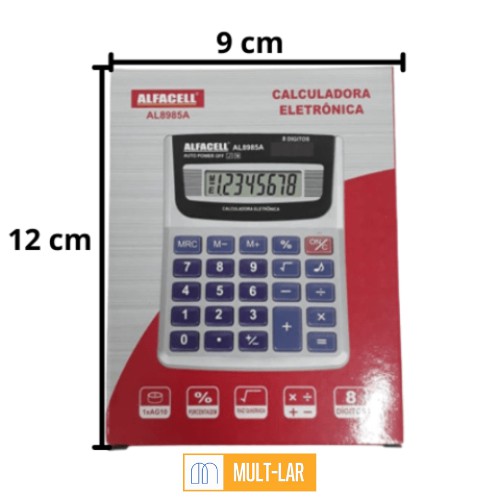 CALCULADORA 8 DÍGITOS AL8985A
