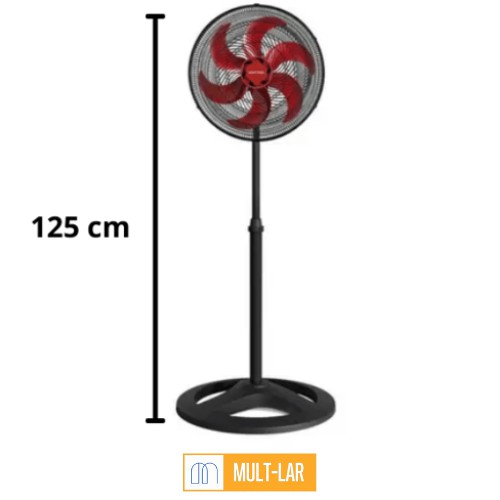 VENTILADOR DE COLUNA 40 CM 127 V VERMELHO 10034