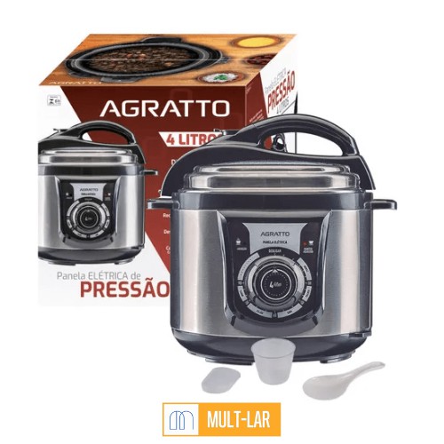 PANELA DE PRESSÃO ELÉTRICA 4 LITROS PE-01