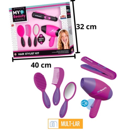 KIT SECADOR E CHAPINHA COM 3 ACESSÓRIOS MY BEAUTY 408