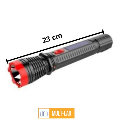 LANTERNA LED 2WTS RECARREGÁVEL E SOLAR CRS-3215