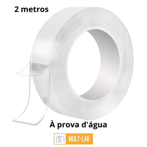 FITA DUPLA FACE SILICONE 2 METROS CRS-3860