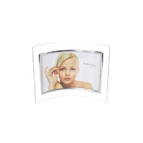 PORTA RETRATO DE VIDRO CURVO 10 X 15 CM HORIZONTAL RJP8340