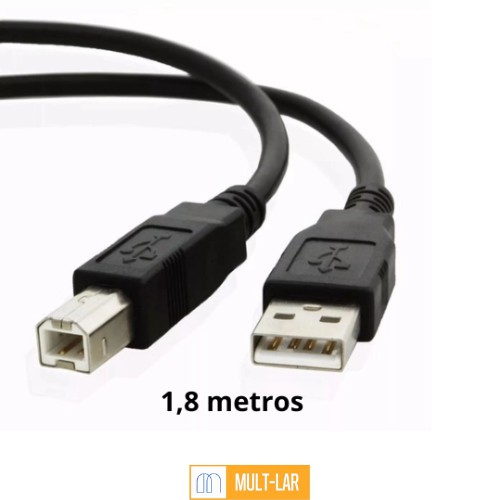 CABO COM CONECTOR USB PARA IMPRESSORA LE-902-1.8M