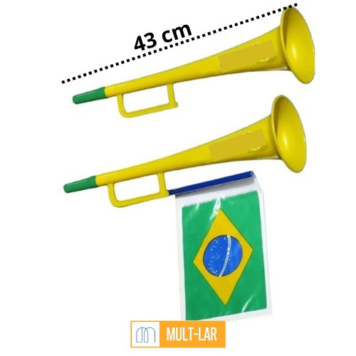 CORNETA 43 CM COM BANDEIRA