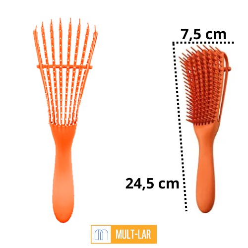 ESCOVA DARMA CACHOS LARANJA 470