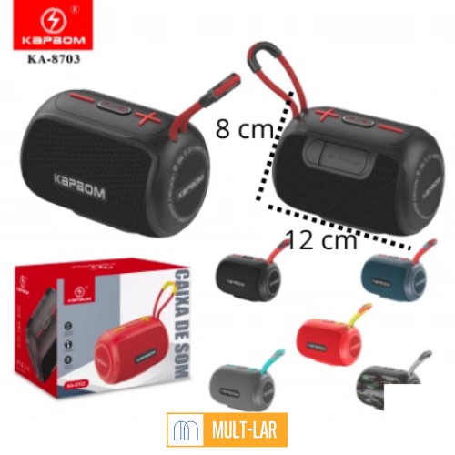 CAIXA DE SOM BLUETOOTH KA-8703