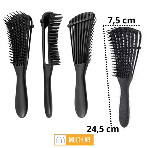 ESCOVA DARMA CACHOS PRETA 473