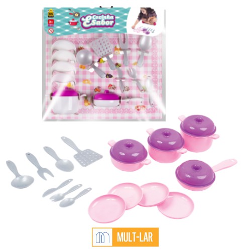 COZINHA E SABOR CARTELA COM 15 PEÇAS 510