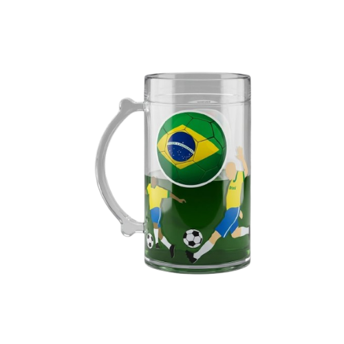 CANECA COM GEL CONGELANTE FUTEBOL