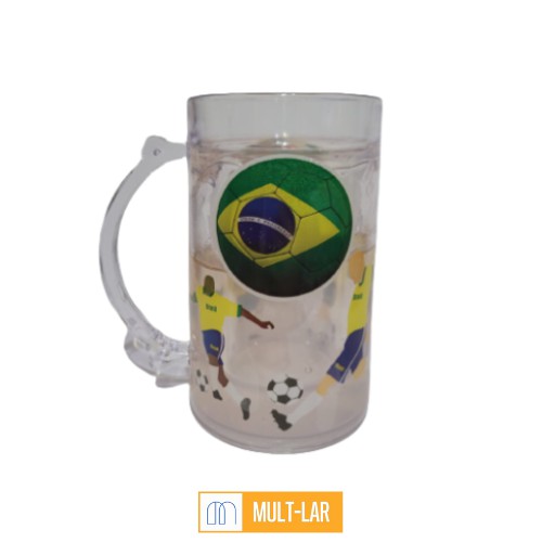 CANECA COM GEL CONGELANTE FUTEBOL