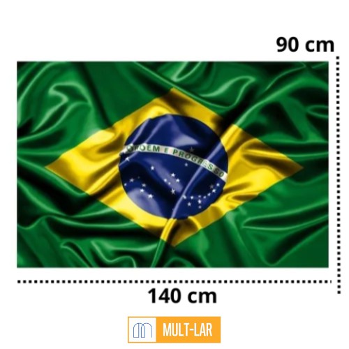 BANDEIRA BRASIL TECIDO 140 X 90 CM