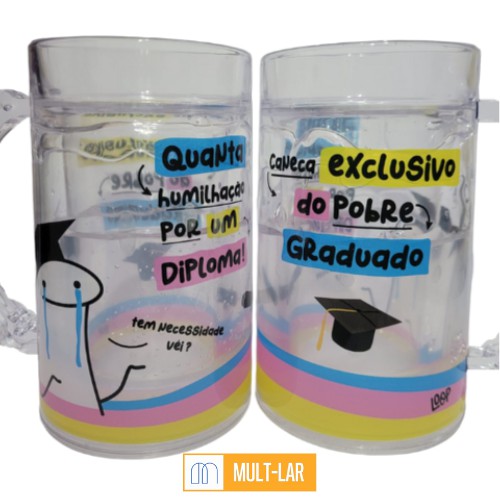 CANECA COM GEL CONGELANTE DIPLOMA