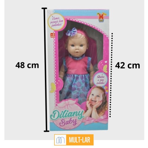 BONECA DILIANY BABY VESTIDO 9232