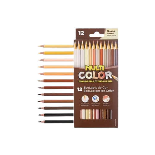 LAPIS DE COR TONS DE PELE 12 CORES FABER CASTEL