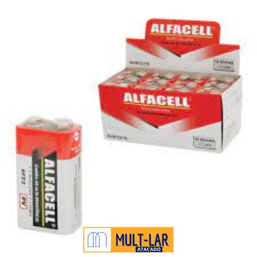 BATERIA 9 V CAIXA COM 12 UNIDADES 6F22/1S
