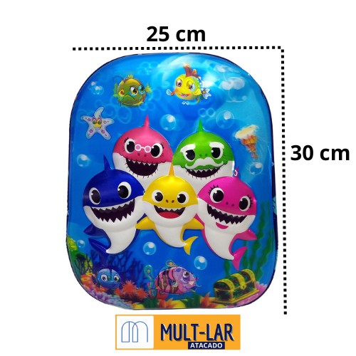 MOCHILA INFANTIL ALTO RELEVO BABY SHARK