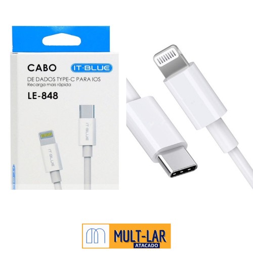 CABO IPHONE (PD) X TIPO C LE-848