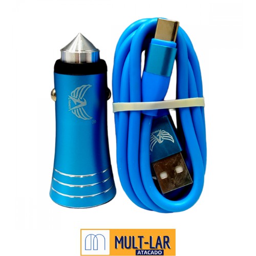 CARREGADOR VEICULAR AL-2106D 4.8A TIPO C