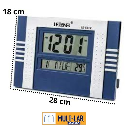 RELOGIO DIGITAL DE PAREDE LE-8117