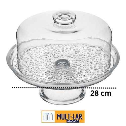 BOLEIRA COM PÉ PETIT POA 28 CM 1830 VITAZZA