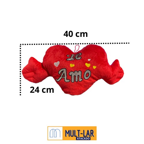 PELUCIA CORAÇÃO COM MÃO 40 CM UPPER2052