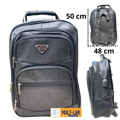 MOCHILA PARA NOTEBOOK COURO SINTÉTICO A-806