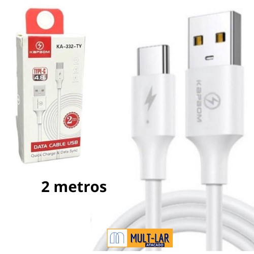 CABO TIPO C 2 METROS KA-332-TY