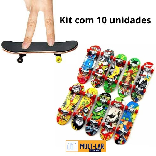 SKATE DE DEDO KIT COM 10 UNIDADES