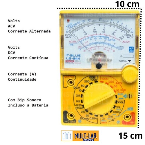 MULTIMETRO ANALÓGICO LE-1944