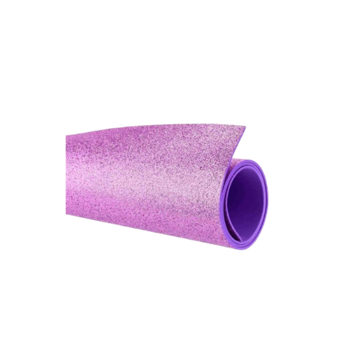 EVA GLITER LILAS COM 5 FOLHAS 40 X 60 CM 1715046