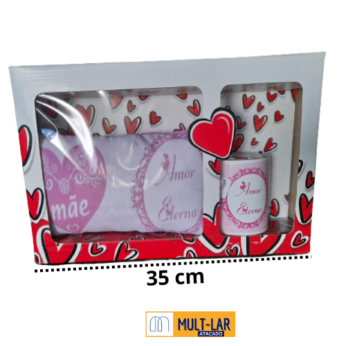 KIT PRESENTE ALMOFADA MAE 2 PEÇAS