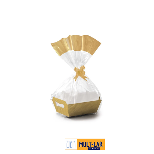 KIT CESTA OURO P 18X13X7 CM 262351