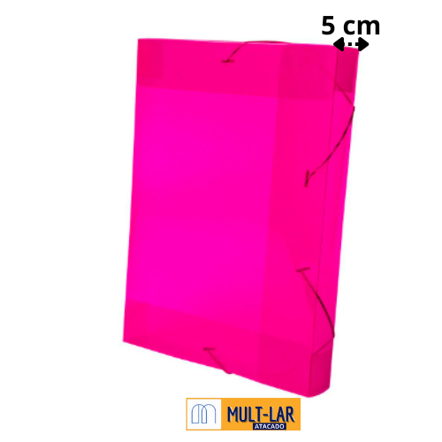 PASTA ABA 5 CM ELASTICO OFICIO A50B ROSA