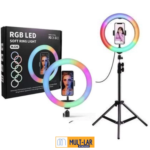 RING LIGHT COM TRIPÉ 26 CM MJ26