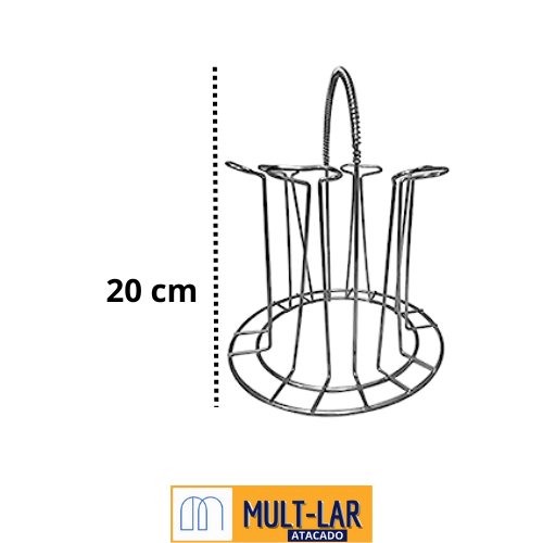 ESCORREDOR DE COPOS ARAMADO 20 X 17 CM AIH1185