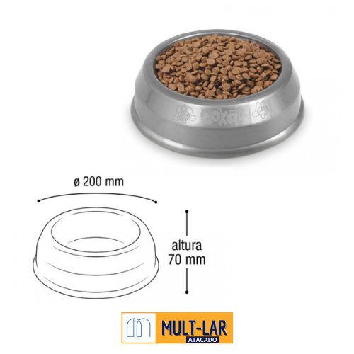 COMEDOURO BOKAO 20 X 7 CM 25267