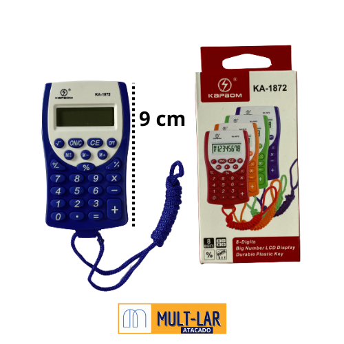 CALCULADORA COM CORDÃO KA-1872