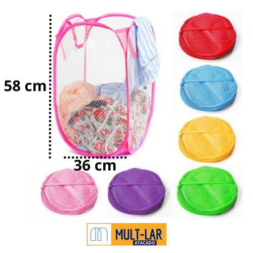 CESTO DE ROUPA DOBRÁVEL JF-5016