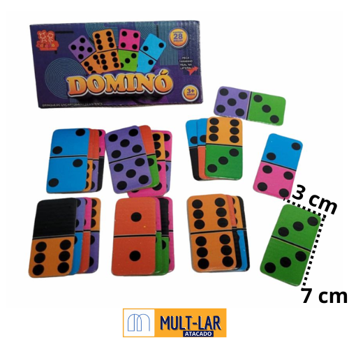 DOMINÓ PAPEL C/ 28 PEÇAS 50
