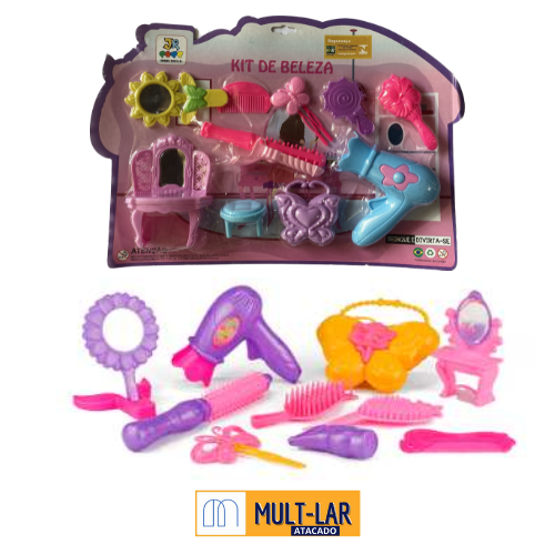 KIT BELEZA CARTELA C/ 10 PEÇAS JR0267