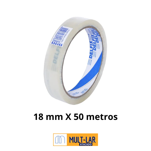FITA DUREX 18MM X 50 METROS C/ 7 UNIDADES 029