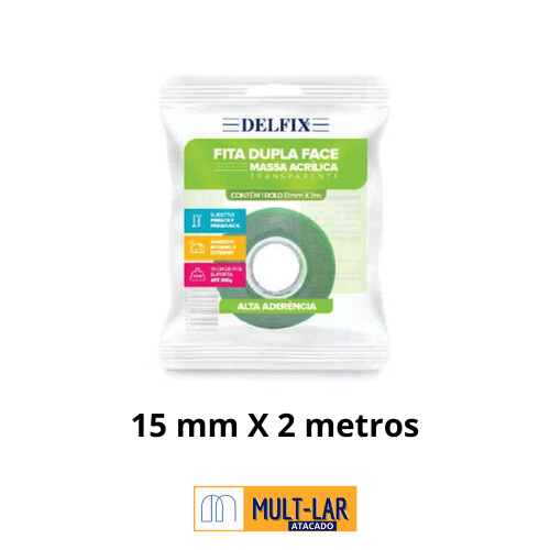 FITA DUPLA FACE ACRILICA 15 MM X 2 METROS 198
