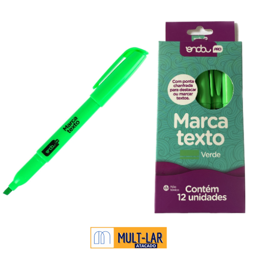 MARCA TEXTO VERDE COM 12 UNIDADES 4913084