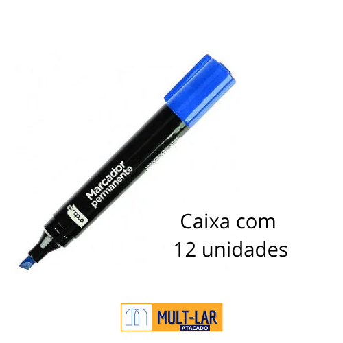 MARCADOR PERMANENTE AZUL C/ 12 UN 4911014