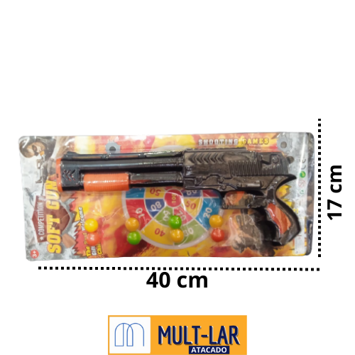 ESPINGARDA LANÇA BOLINHAS 40 CM TH-3239